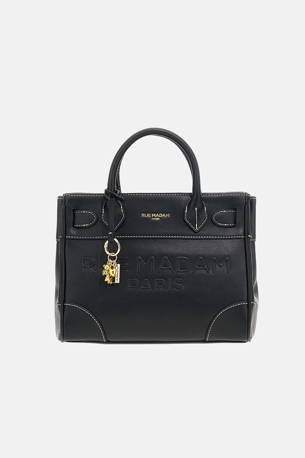 Rue Madam La Maison Mini 1594 Tote Donna Nera Ecopelle