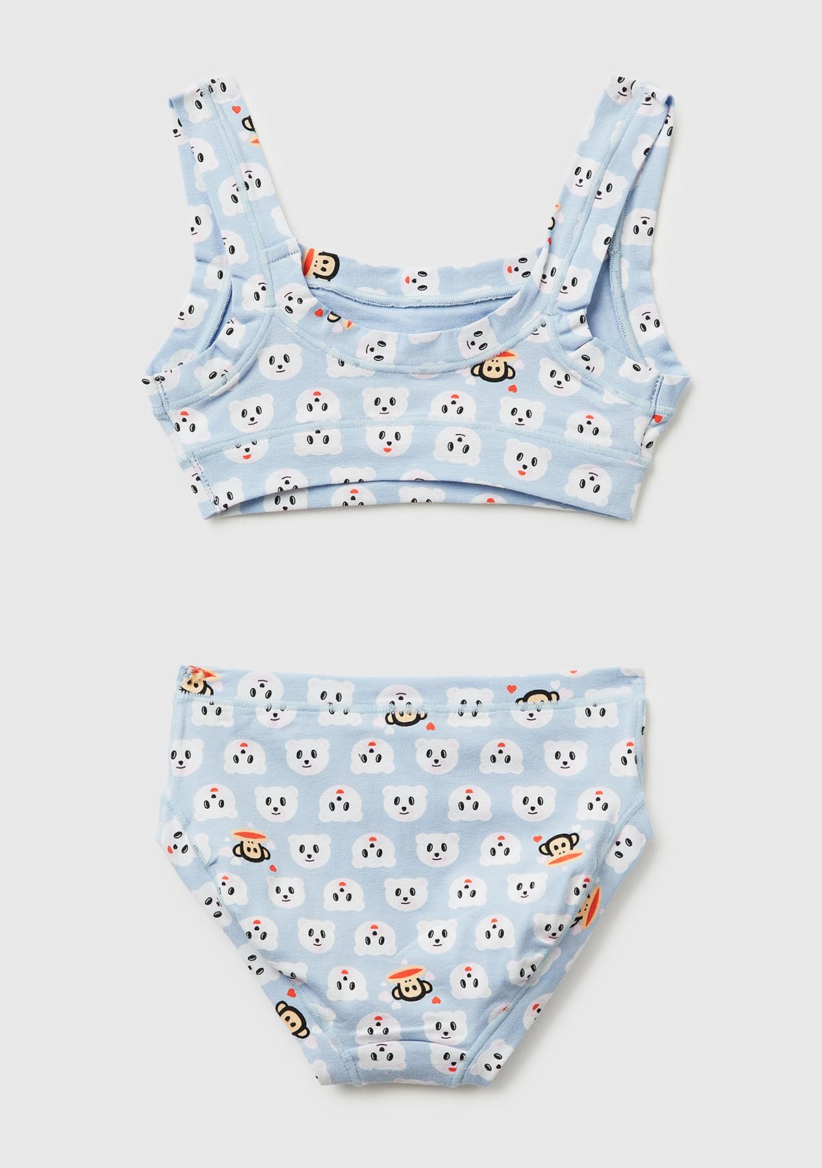 Benetton Paul Frank completo bambina 130 slip brassiere elastico