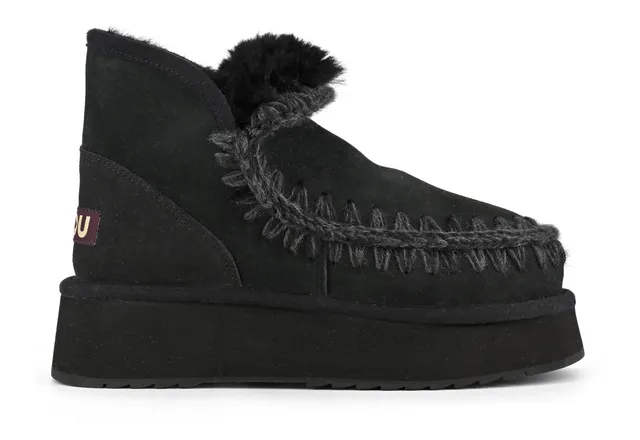 Mou Mini Eskimo Platform Stivaletto Nero FW681000A Montone