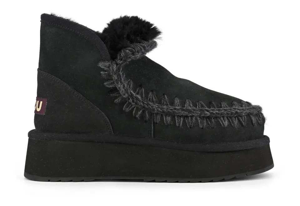Mou Mini Eskimo Platform Stivaletto Nero FW681000A Montone