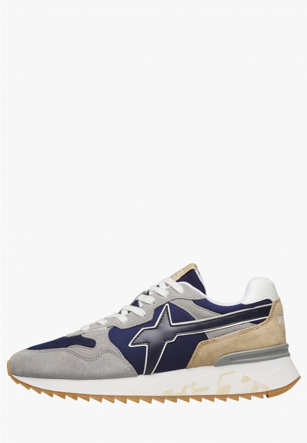 W6YZ Yak-M 2015185 26 sneaker uomo grigio navy tessuto