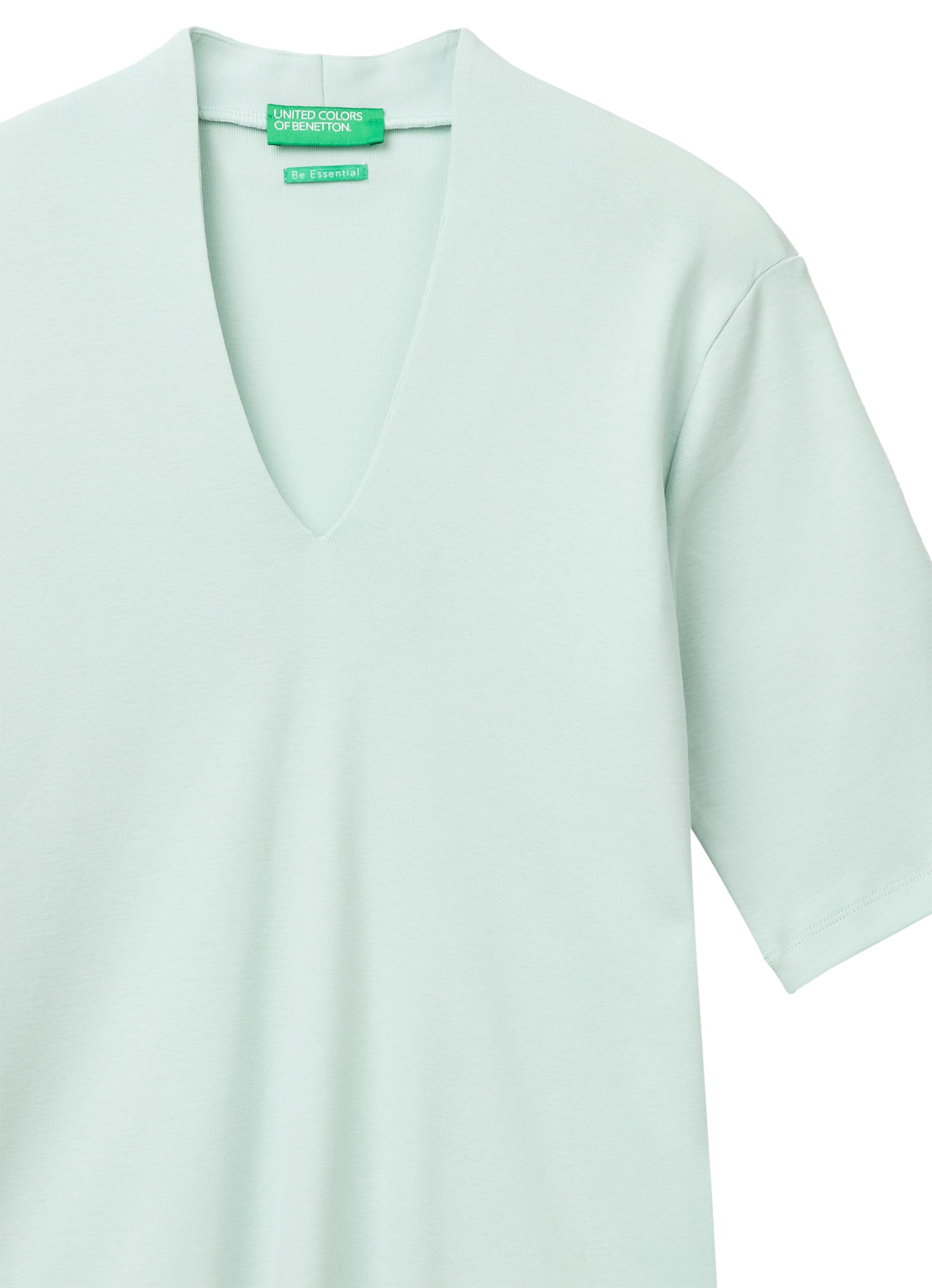 Benetton Maglia Donna Scollo Goccia Slim 3/4