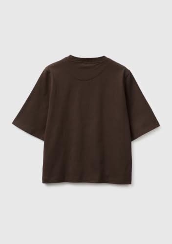 Benetton T-Shirt Jersone Boxy Manica al Gomito