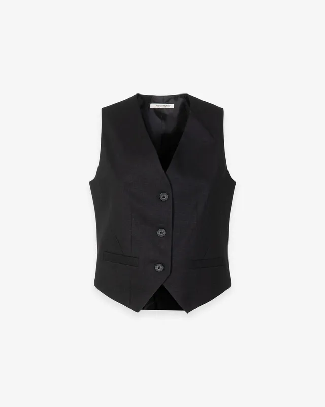 Hinnominate HMABW02628 gilet lino donna nero