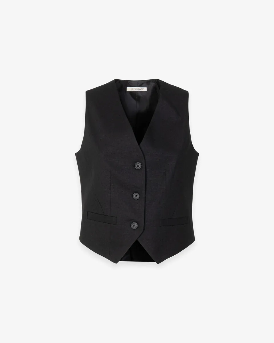 Hinnominate HMABW02628 gilet lino donna nero