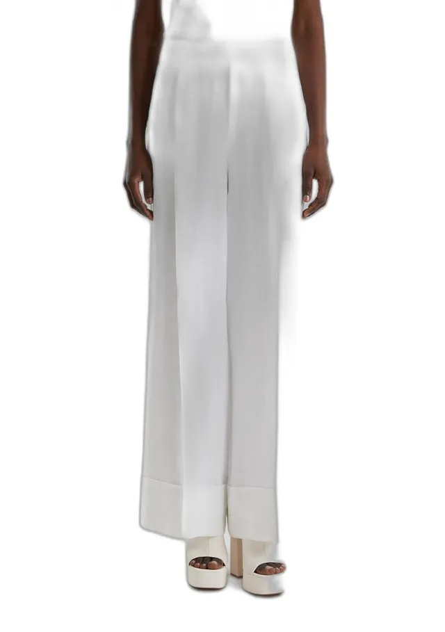Benetton Pantaloni e Jeans Pantaloni Donna Bianco Ottico 101