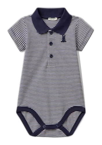 Benetton Body Neonato 68 Piquet Stretch Coniglietto Unisex