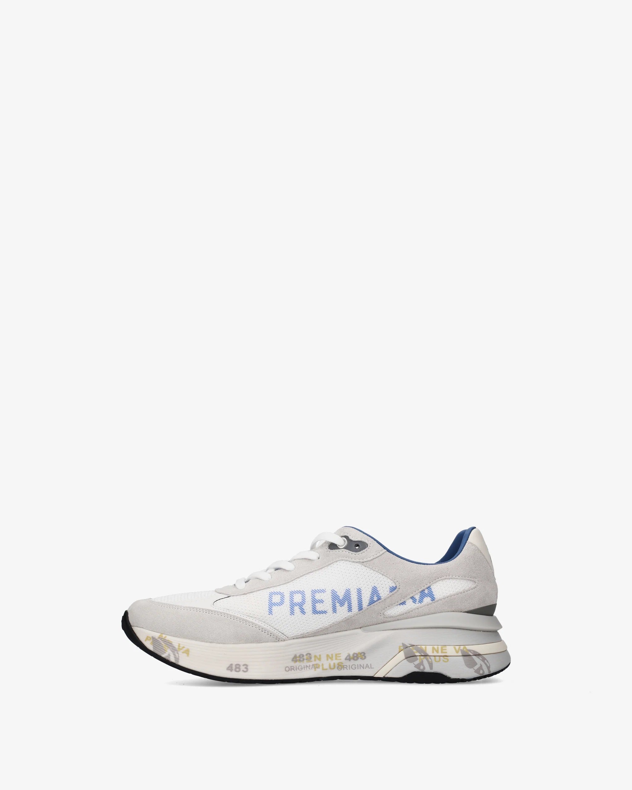 Premiata Moerun 8075 sneaker uomo bianco nylon suede