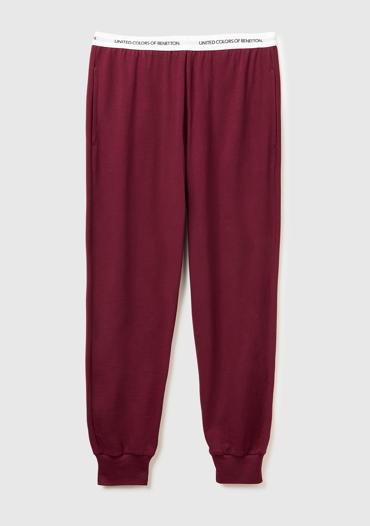 Benetton 30964f00v Pantalone Pigiama Uomo jersey polsino