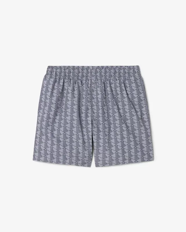 Lacoste MH9086 costume boxer uomo Gris Fonce jacquard