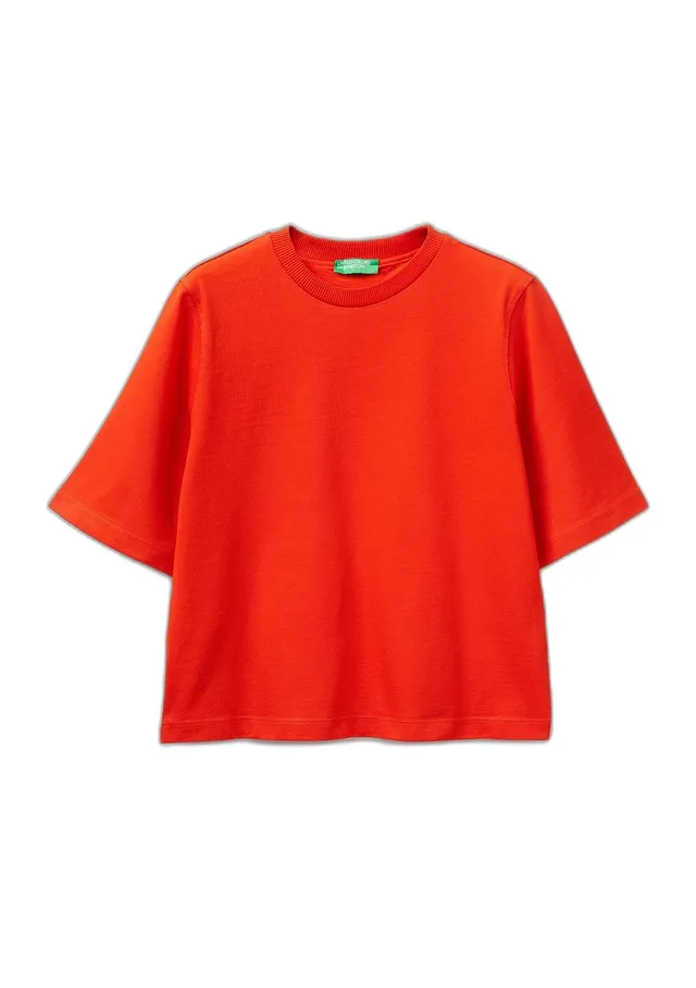 Benetton 3bl0e17g5 T-Shirt Donna Manica Corta