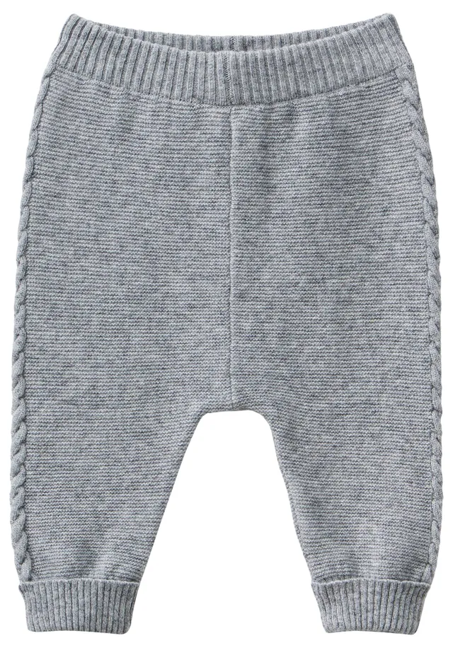 Benetton Pantaloni bimbi trecce taglia 50 grigio rosa