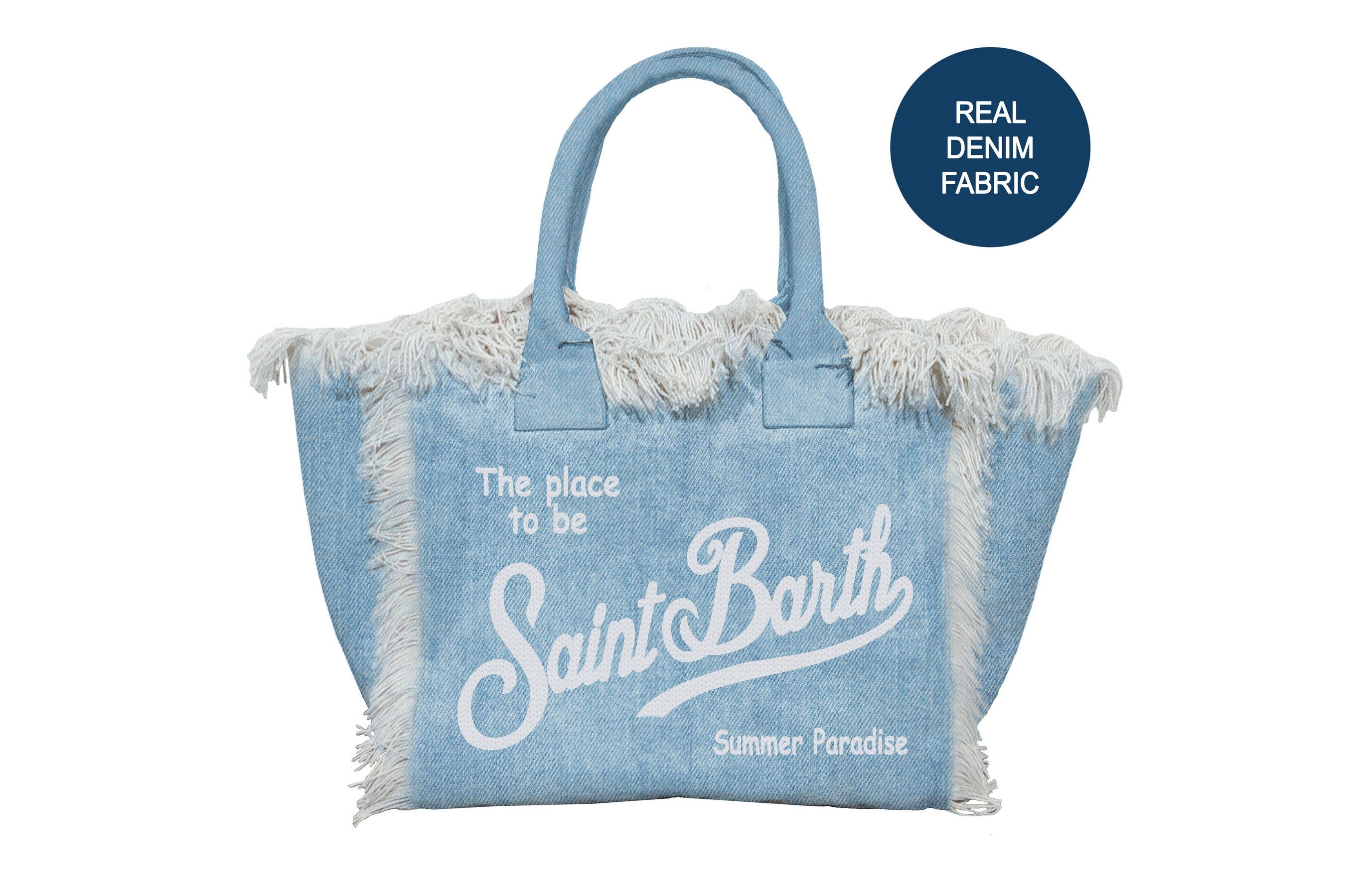 MC2 Saint Barth Vanity Mini 00426L borsa Denim Light denim