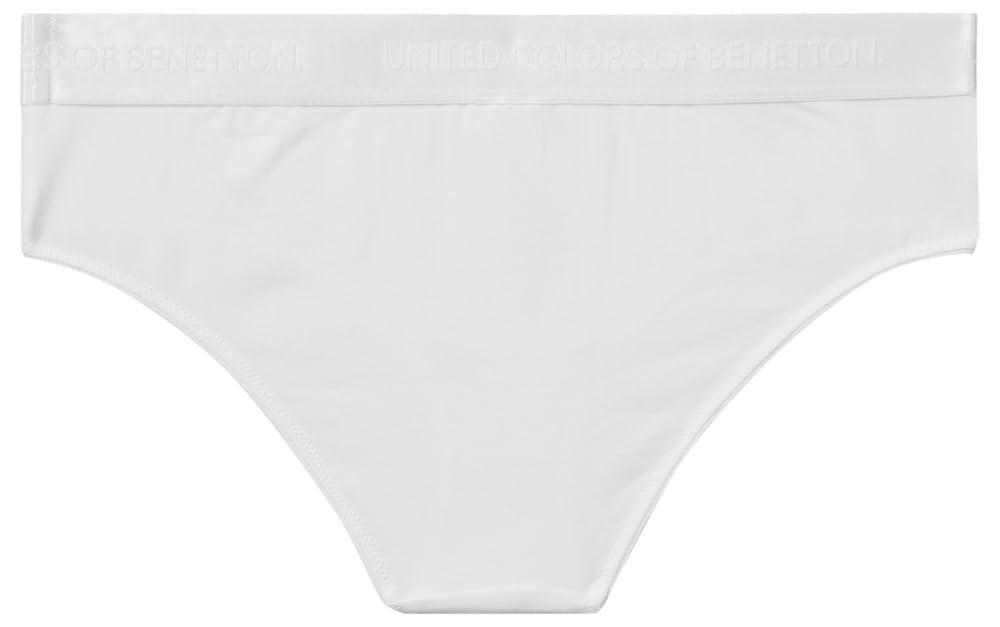 Benetton Slip 3OP81S01L Fianco Alto Cotone Organico Donna