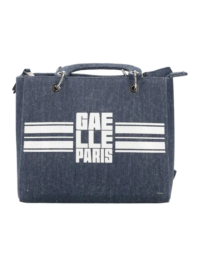 Gaelle Paris GAACW03112 Mini Tote Denim Blu Cotone