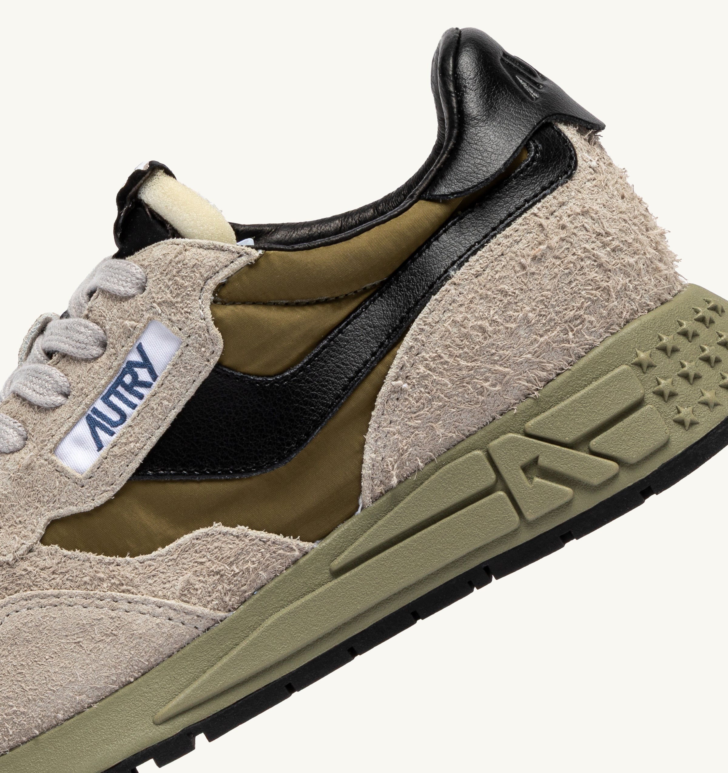 Autry Reelwind Low WWLM Sneakers Herb Uomo Nylon Suede