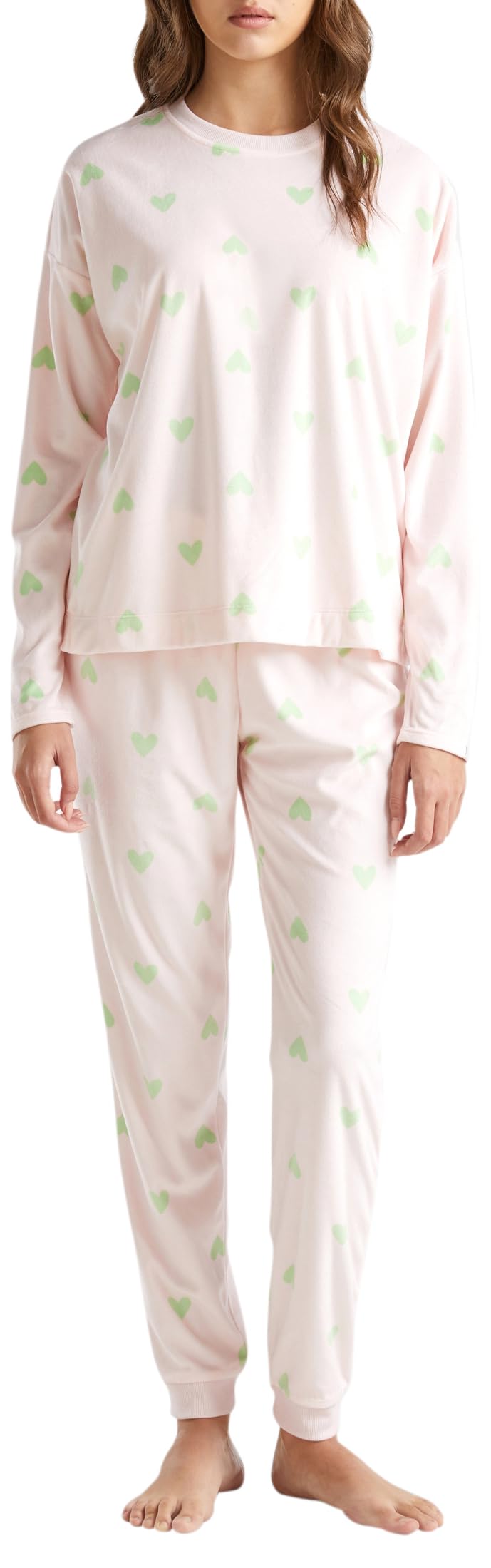 Benetton 360T3P030 Set Pigiama Donna L Ciniglia