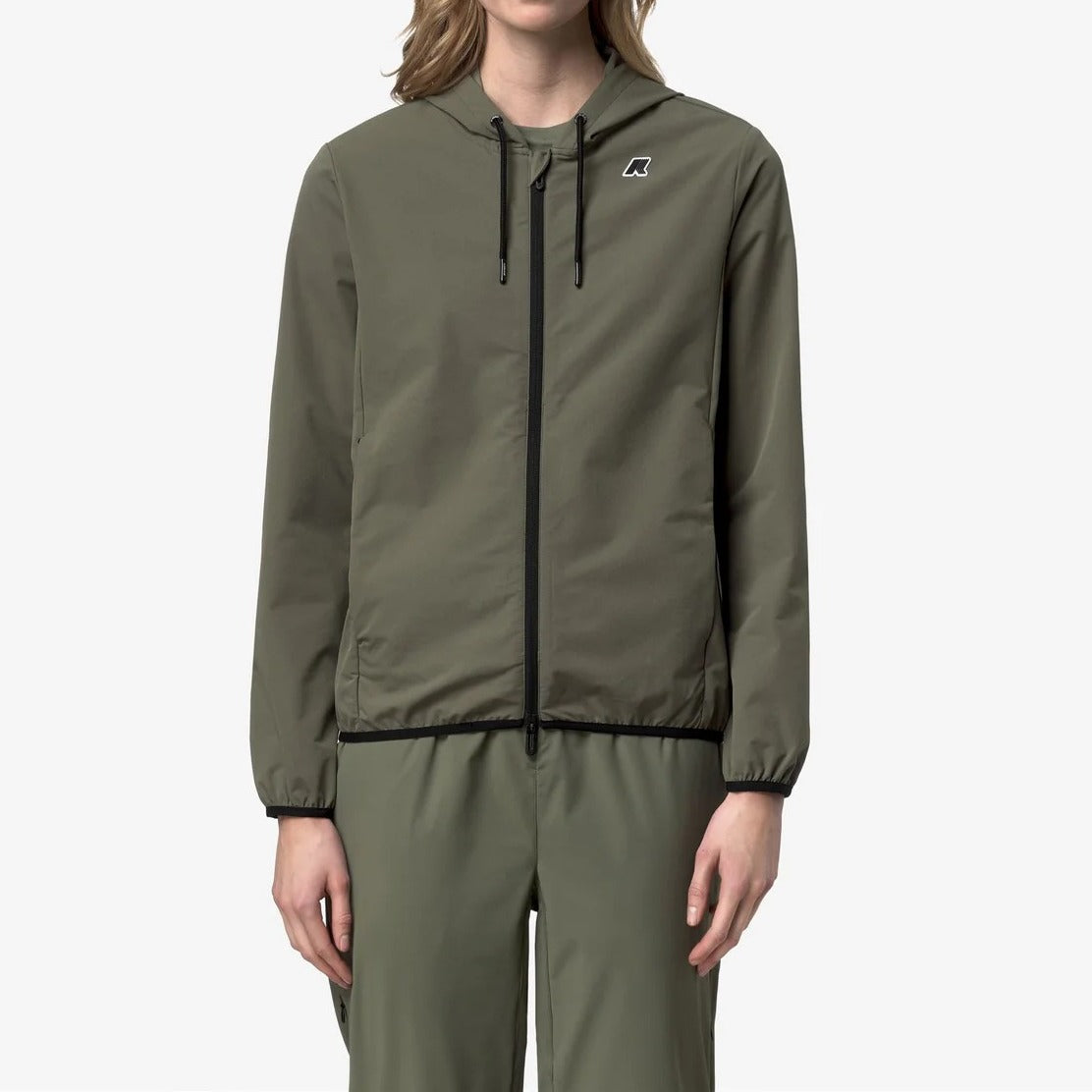 K-Way Journeer Travel K5138FW felpa Green Lichen zip