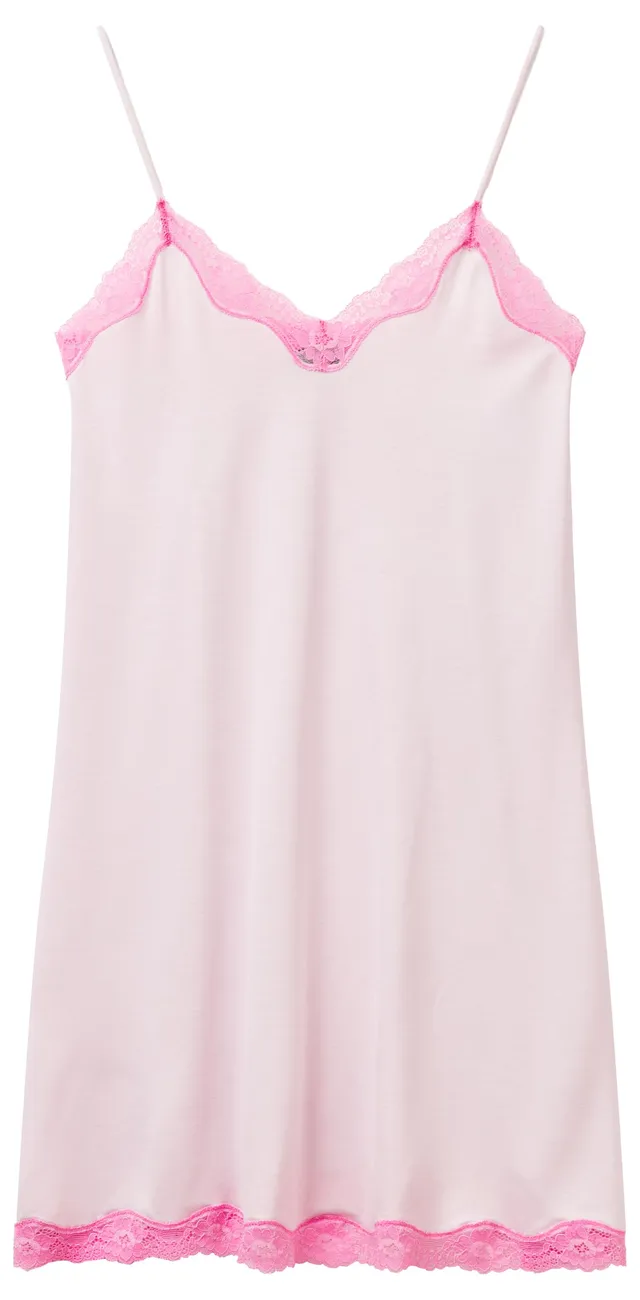 Benetton Sottoveste Donna S Rosa 3Z123V00I in Viscosa