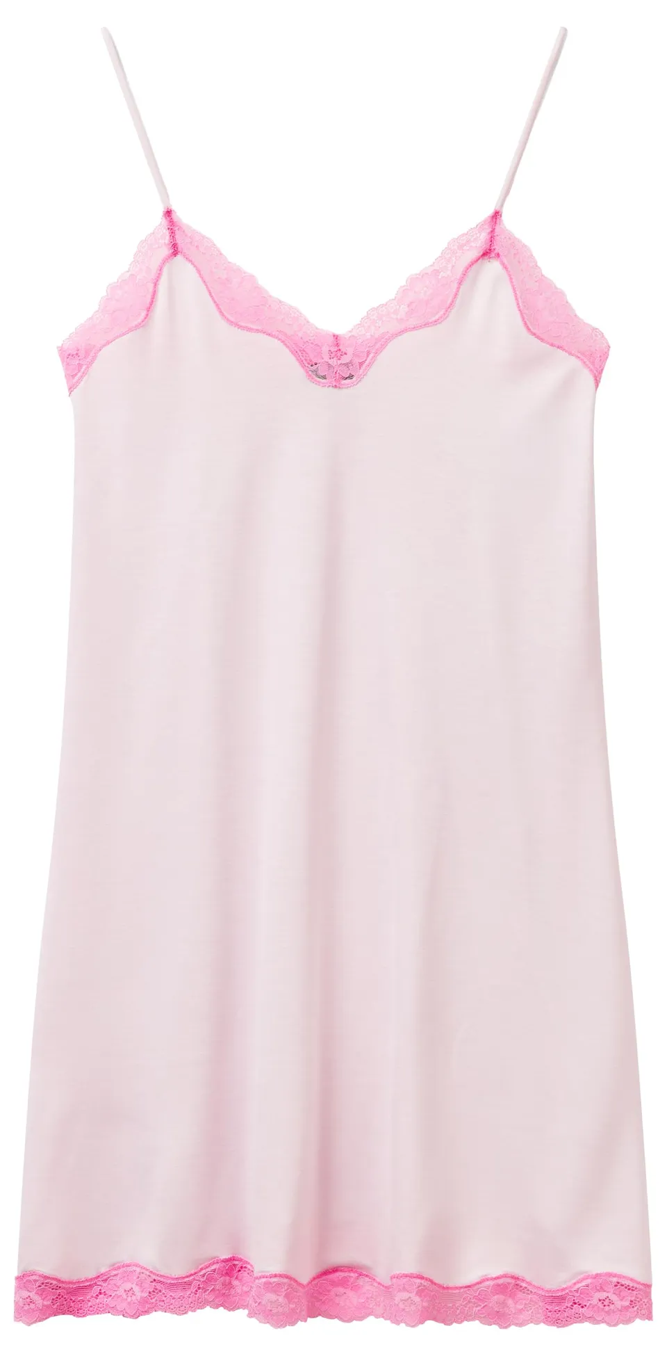 Benetton Sottoveste Donna S Rosa 3Z123V00I in Viscosa
