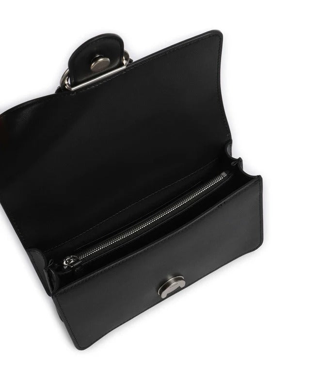 Pinko Love One Mini 105856 A0F1 Borsa Nero Old Silver Pelle