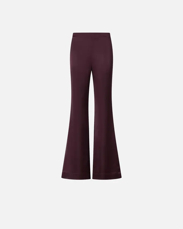 Pinko Pinolo 106434 A361 pantalone bordeaux satin