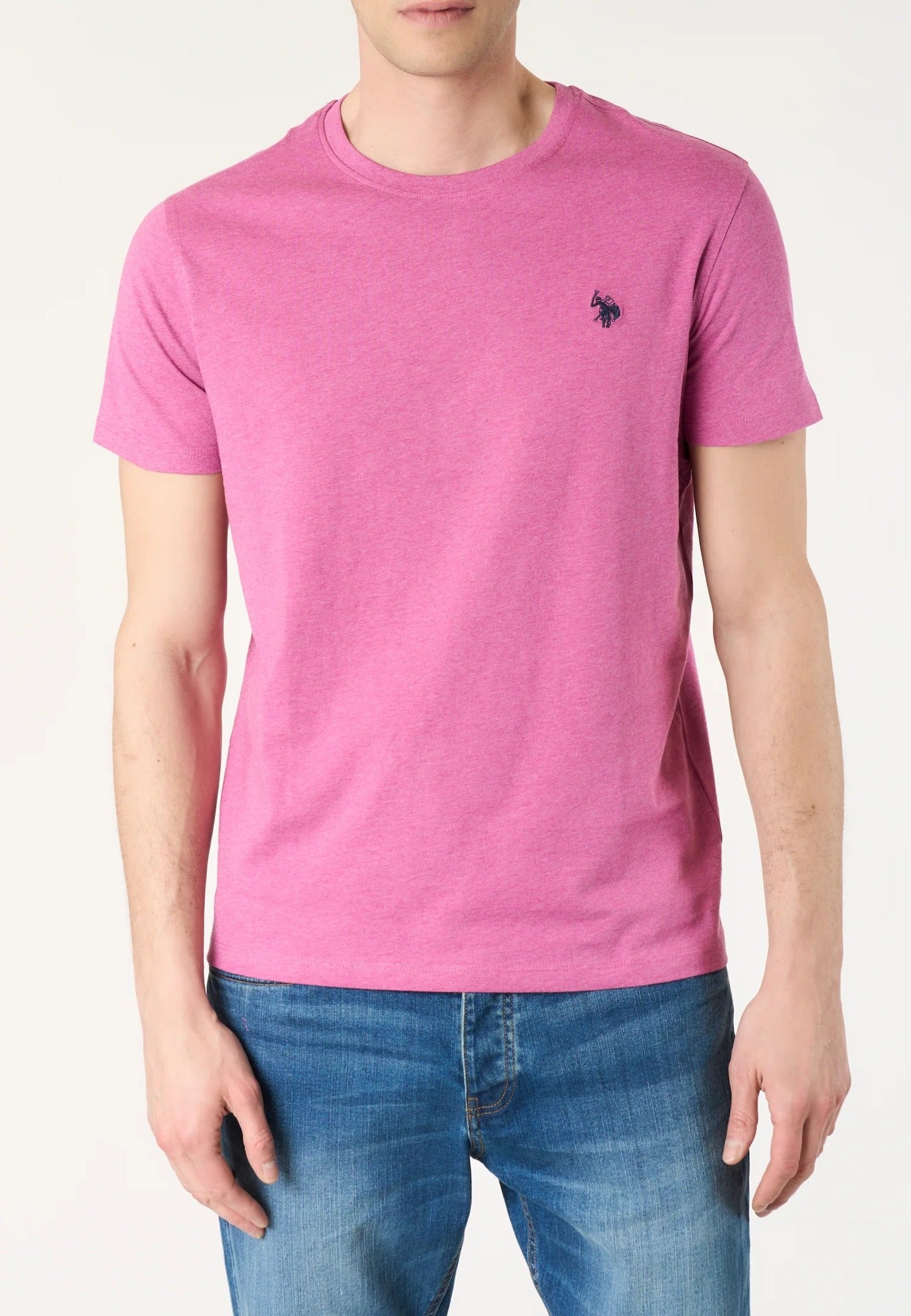 U.S. Polo Assn. Micky US43154036 t-shirt uomo rosa cotone