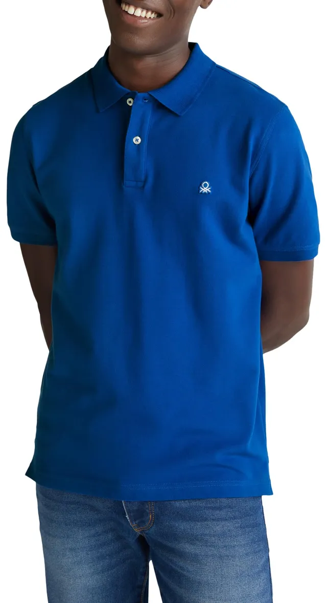 United Colors of Benetton Polo Uomo Slim Manica Corta Patch Logo