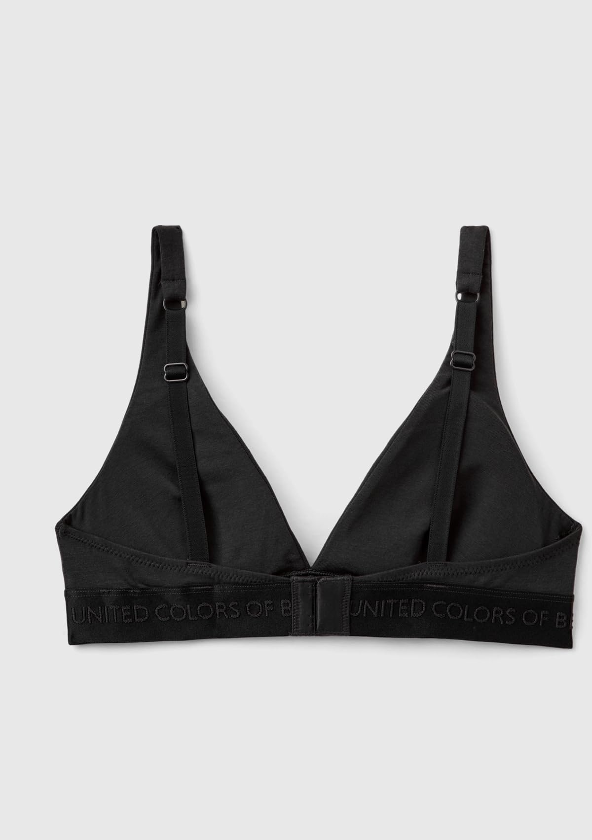 Benetton Bra reggiseno donna nero cotone comfort quotidiano