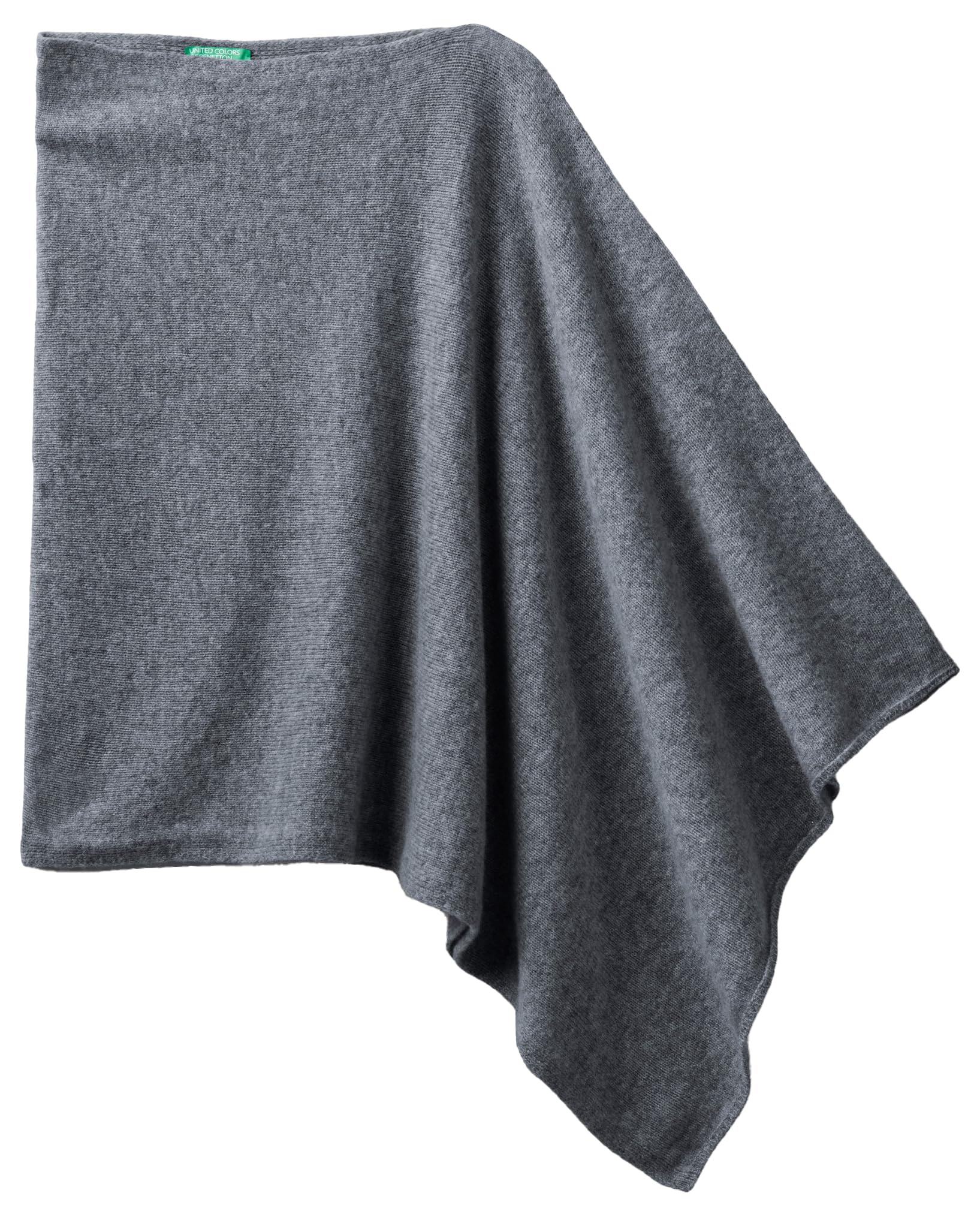 Benetton Mantella Donna Maglieria Leggera Jacquard Fiori