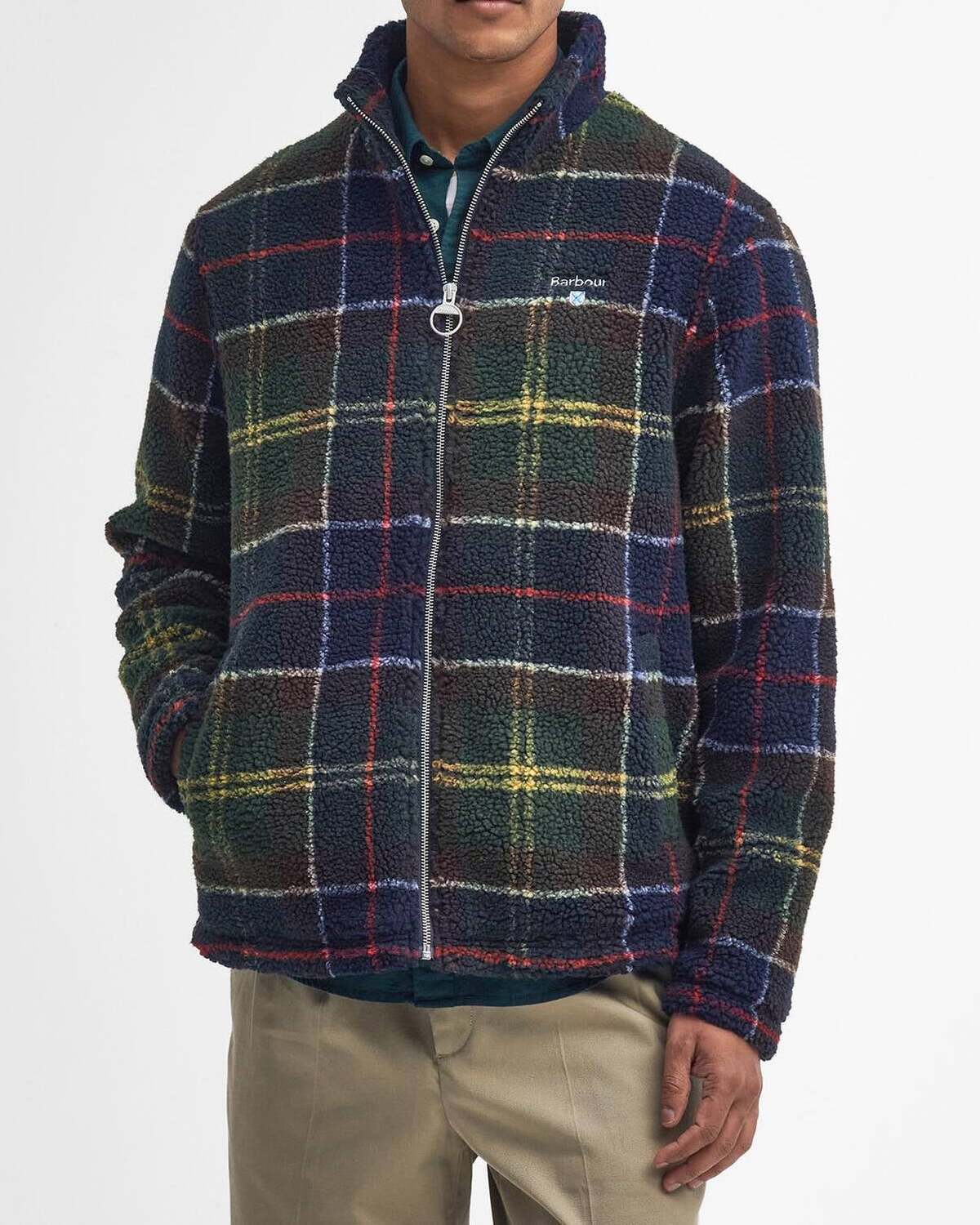Barbour MFL0187 Sherpa Felpa Pile Classic Tartan Uomo