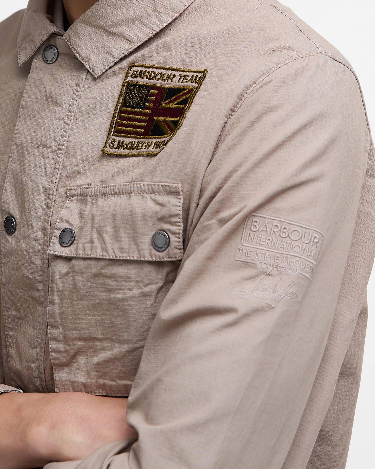 Barbour MCA0976 Giacca Uomo Timberwolf Cotone