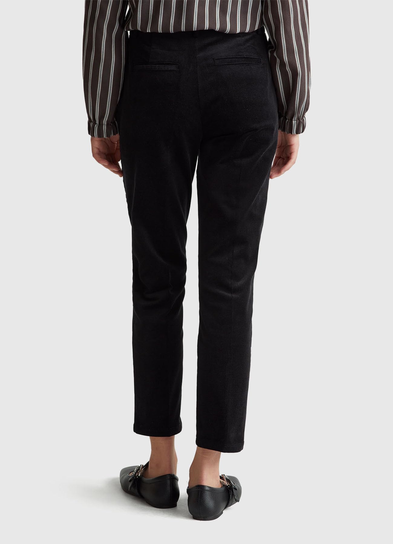 Benetton 4MIQDF07W pantalone donna nero taglia 40