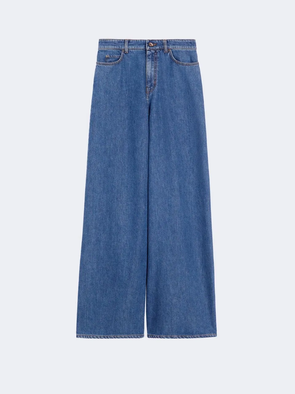 Max Mara MSTSARONG002 Jeans Sarong blu wide leg