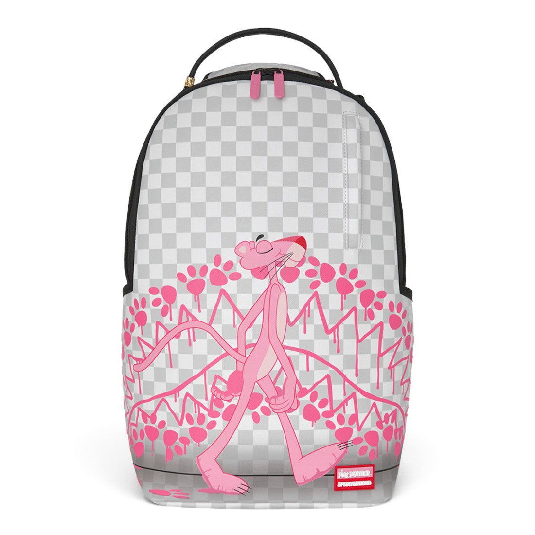 Sprayground 910B8860NSZ zaino Pink Panther bianco scacchi PVC