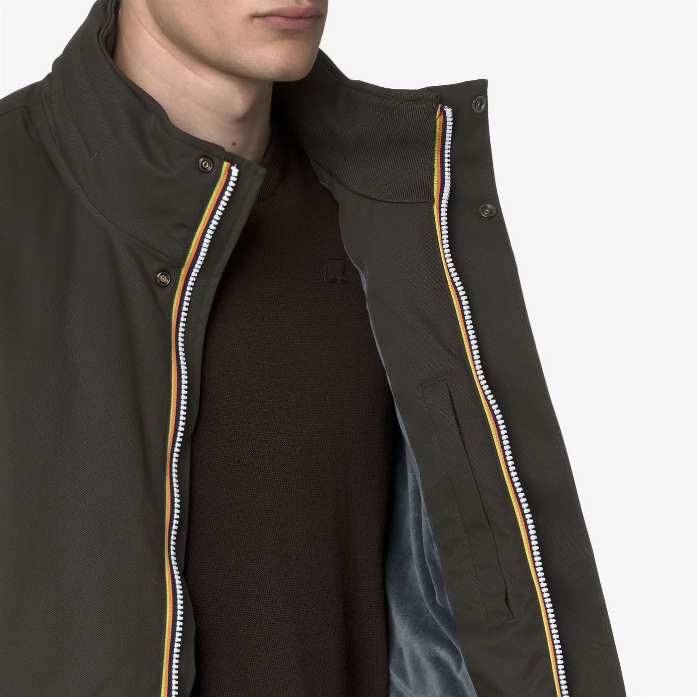 K-Way Amaury K8133EW Giacca Black Olive Imbottita