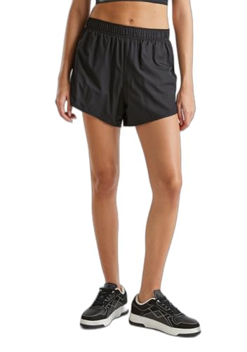 Benetton 4tqm3900a Short Donna XS Nero Running