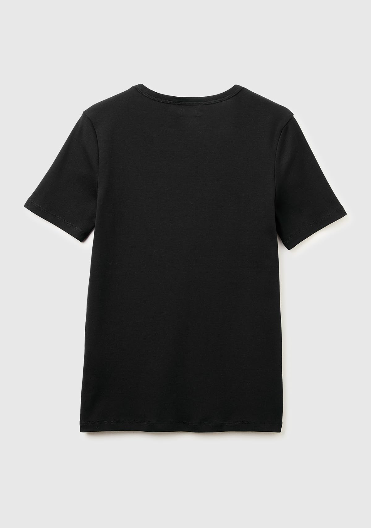 Benetton 3GA8E16A2 T-Shirt Donna Nero Glitter