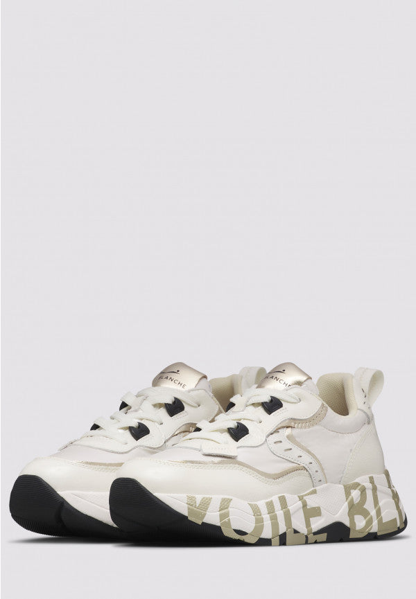 Voile Blanche Club 105 sneaker donna bianco platino suede