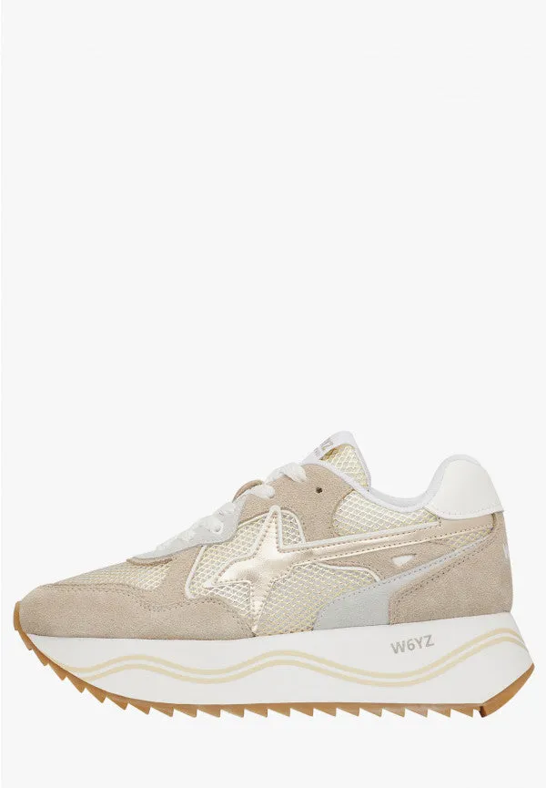 W6YZ Deva W 2017405 Sneakers Cipria Bianco Platform