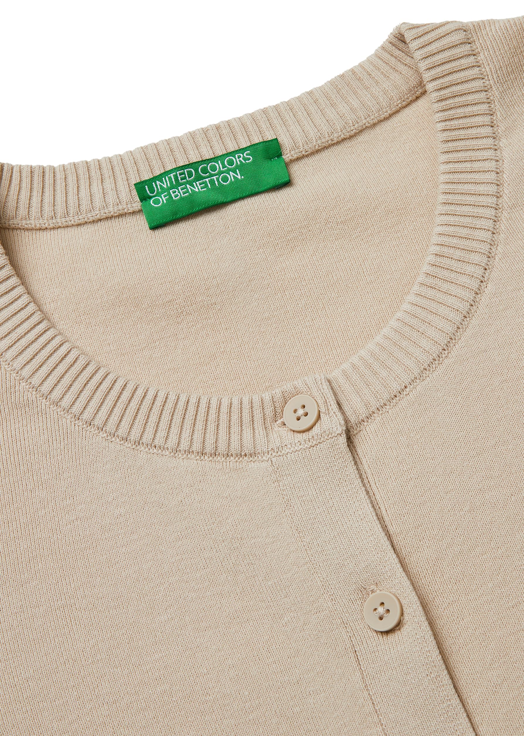 Benetton Maglieria 1C19D502P Cardigan Coreana Beige