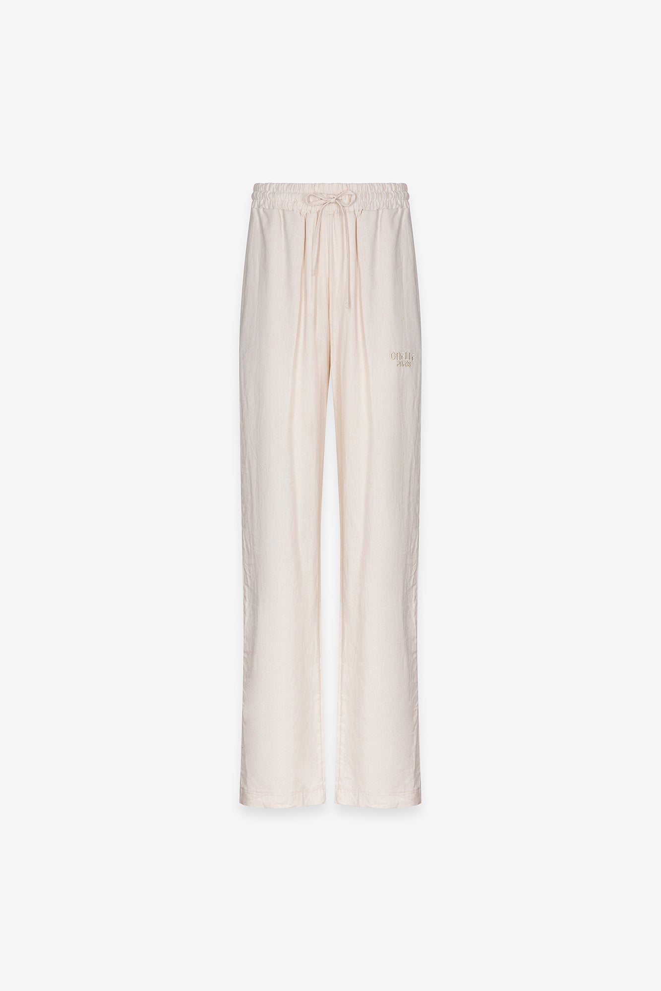 Gaelle Paris GAABW10026 Pantalone Donna Avorio Lino