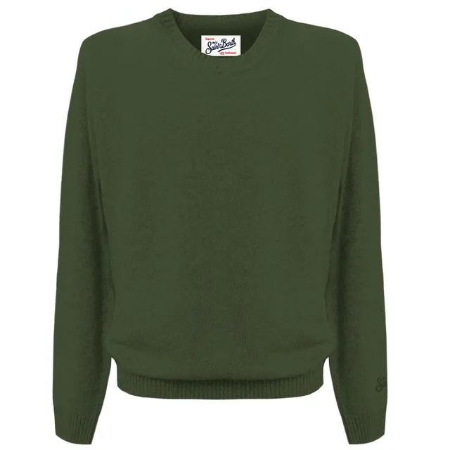 MC2 Saint Barth Regent Lambswool Maglione Military lana