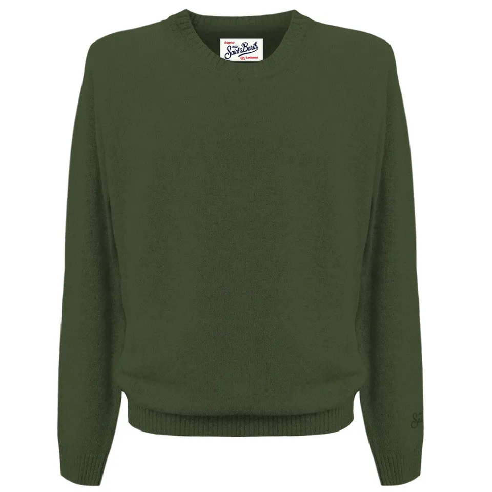 MC2 Saint Barth Regent Lambswool Maglione Military lana
