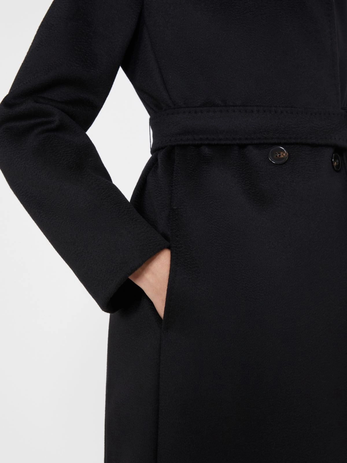 Max Mara Studio BCOLLAGE013 cappotto donna nero lana