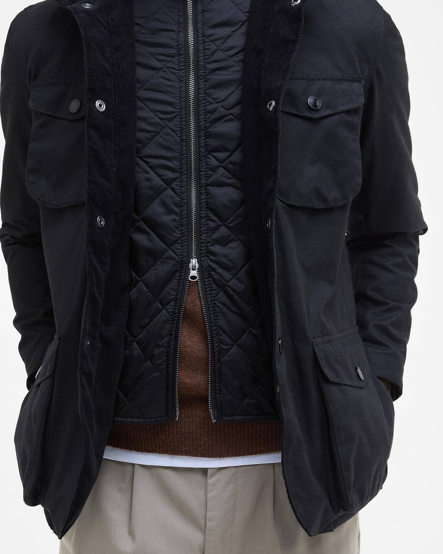 Barbour Ogston Wax MWX0700 Giacca Uomo Nera Black