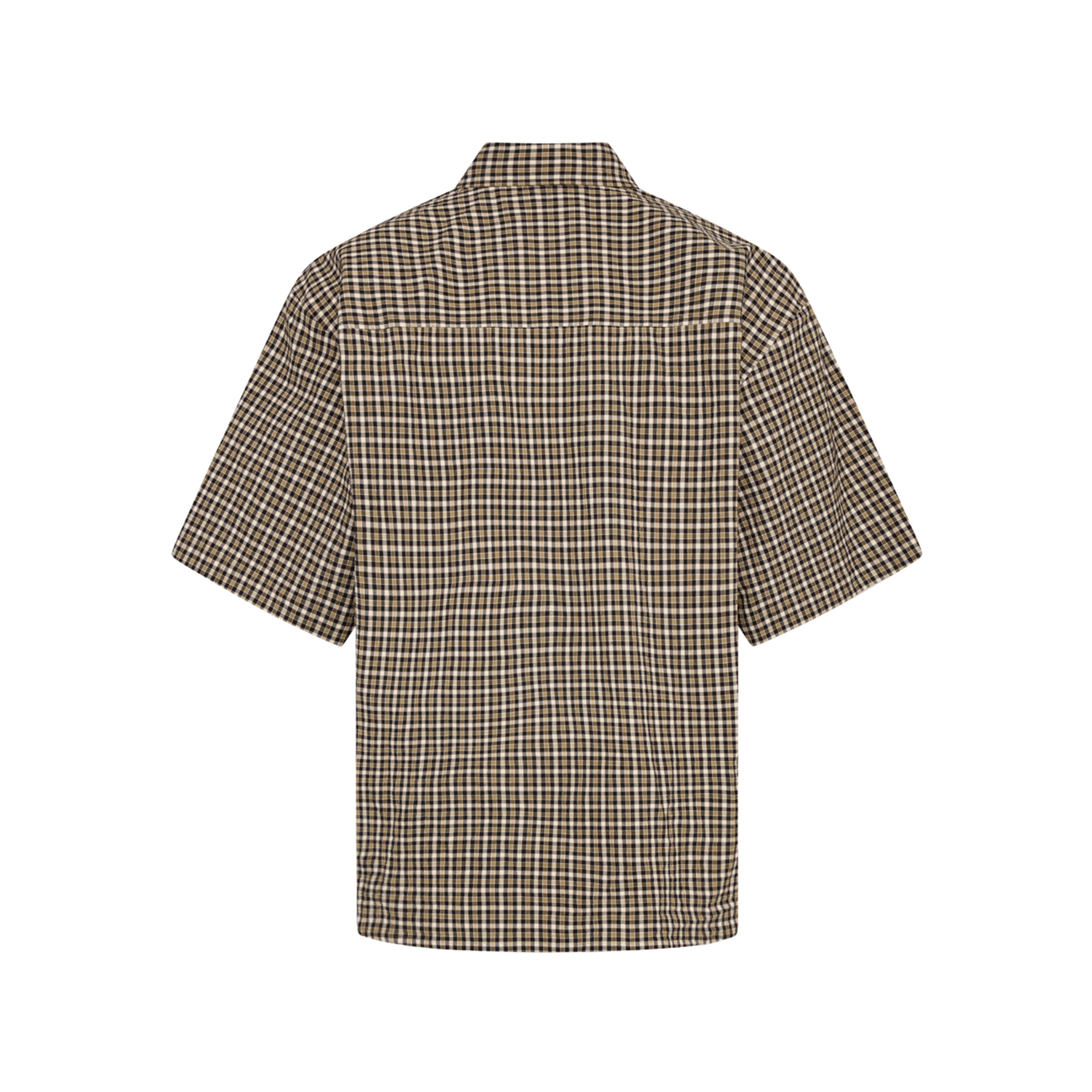 Martine Rose Boxy Wrap Shirt camicia quadri nero verde cotone