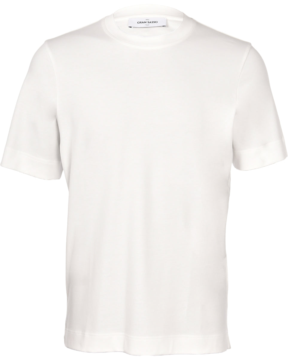 Gran Sasso 60139 81001 t-shirt bianco cotone pima