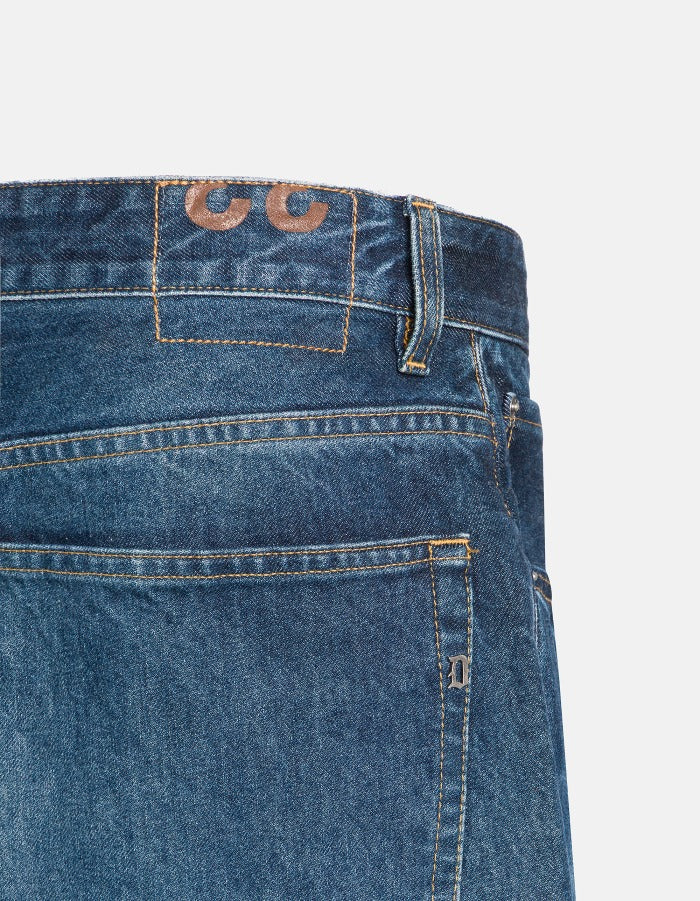 Dondup Anthony UP706 Jeans Uomo Blu Loose Denim