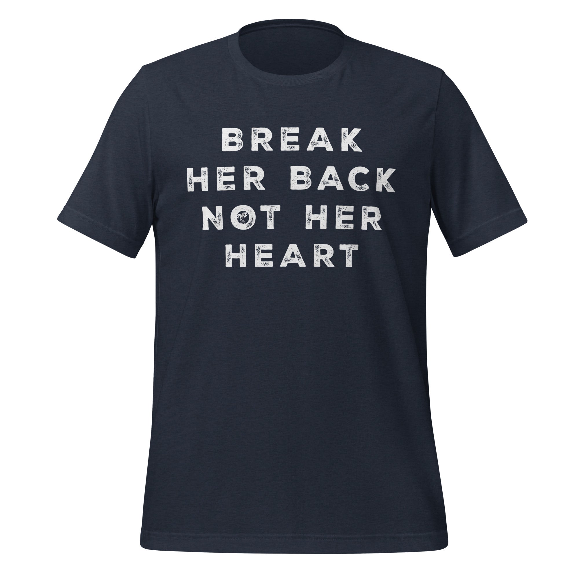 Pure Trash Break Her Back Not Her Heart maglietta uomo nera cotone